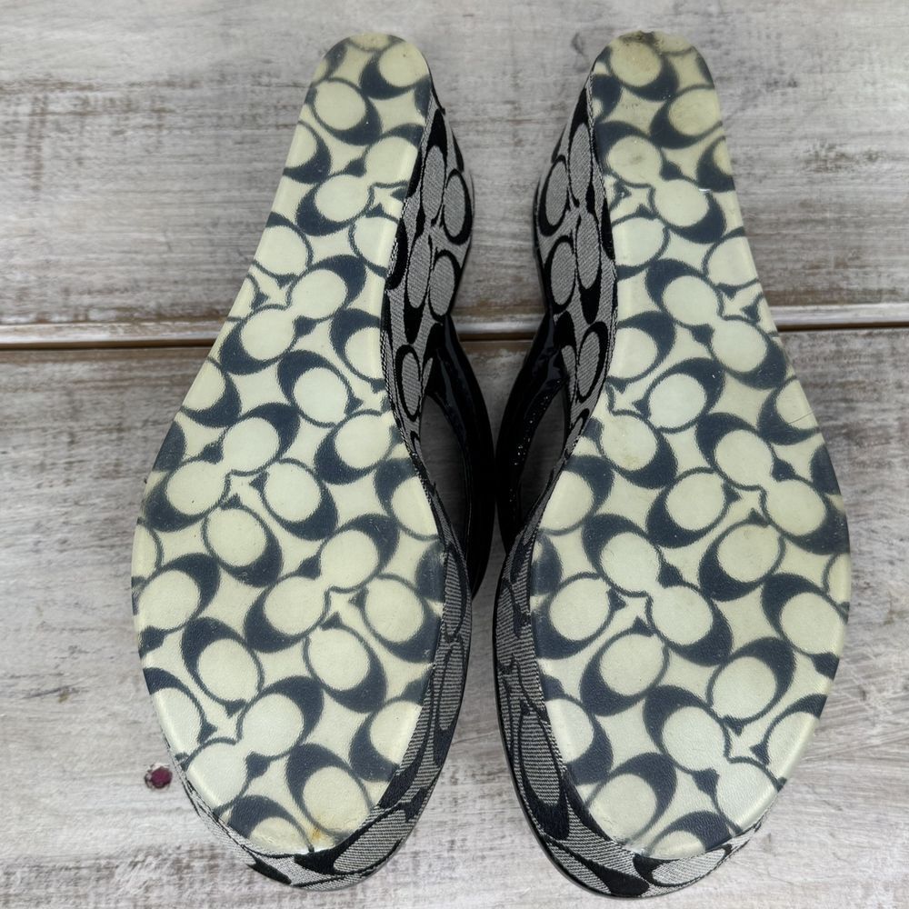 Coach Black and Gray Platform Sandals - Picture 8 of 10
